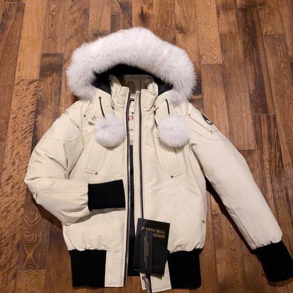 Authentic Moose Knuckles Debbie Bomber Jacket with Big Fox Fur, New w/ Tag! - Picture 12 of 13